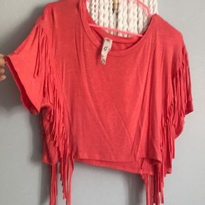Fringe crop top